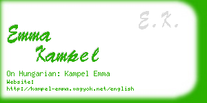 emma kampel business card